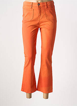 Pantalon 7/8 elasticitate mărime normală portocalie ISLOW femeie
