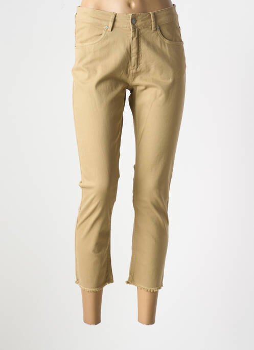 Pantalon slim bej SIGNE NATURE femeie