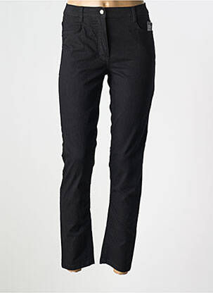 Pantalon slim țesătură poplin mărime normală negru BETTY BARCLAY femeie