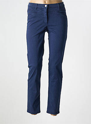 Pantalon slim țesătură poplin mărime normală albastru BETTY BARCLAY femeie