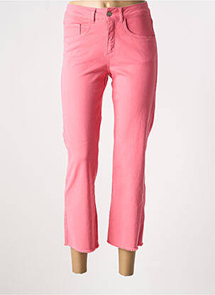 Pantalon drept roz SIGNE NATURE femeie