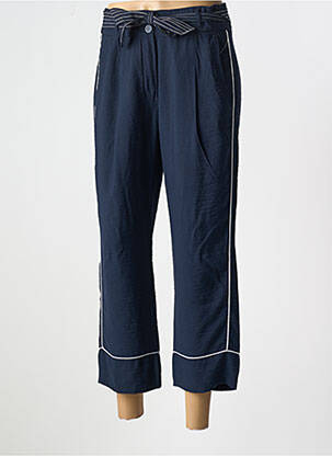 Pantalon 7/8 țesătură poplin mărime normală albastru BETTY BARCLAY femeie