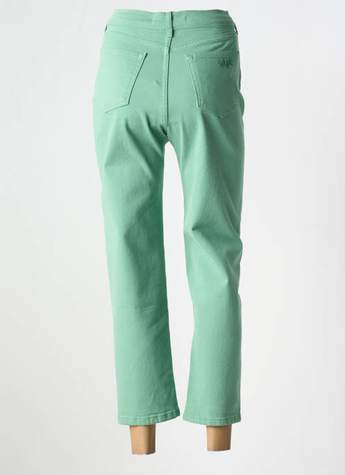 Blugi cu croială dreaptă verde SKFK femeie