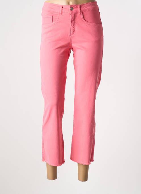 Pantalon drept roz SIGNE NATURE femeie