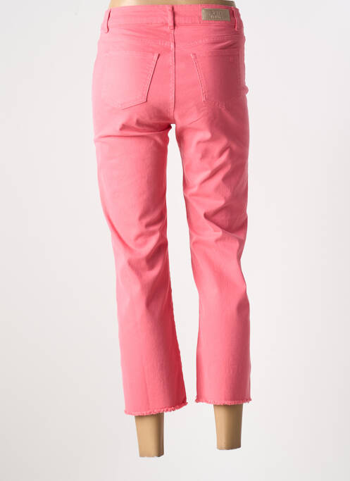 Pantalon drept roz SIGNE NATURE femeie