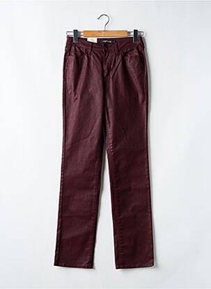 Pantalon drept elasticitate roșu KANOPE femeie