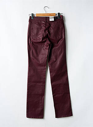 Pantalon drept elasticitate roșu KANOPE femeie