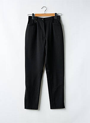Pantalon drept țesătură crep talie înaltă negru CHRISTINE LAURE femeie