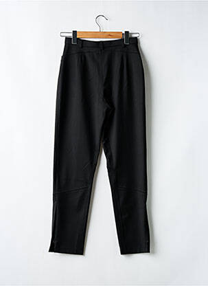 Pantalon drept țesătură crep talie înaltă negru CHRISTINE LAURE femeie