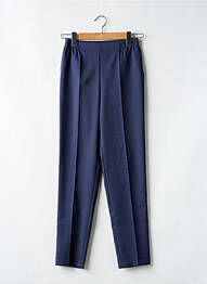 Pantalon drept țesătură crep mărime normală albastru GEVANA femme