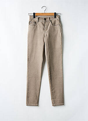 Blugi cu croială slim maro ANNA MONTANA femeie