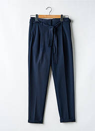Pantalon drept croială morcov talie înaltă albastru BETTY BARCLAY femme