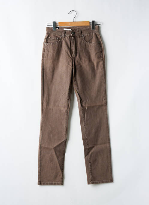 Blugi cu croială slim maro ANNA MONTANA femeie