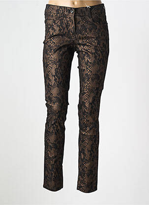 Pantalon slim țesătură poplin mărime normală maro ATELIER GARDEUR femeie