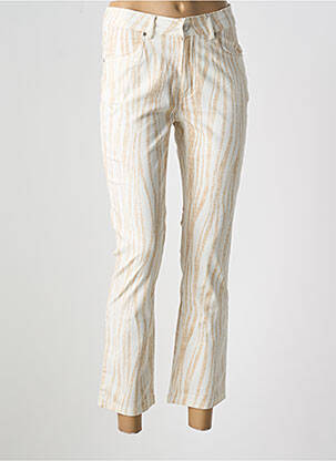Pantalon 7/8 elasticitate mărime normală bej SIGNE NATURE femeie