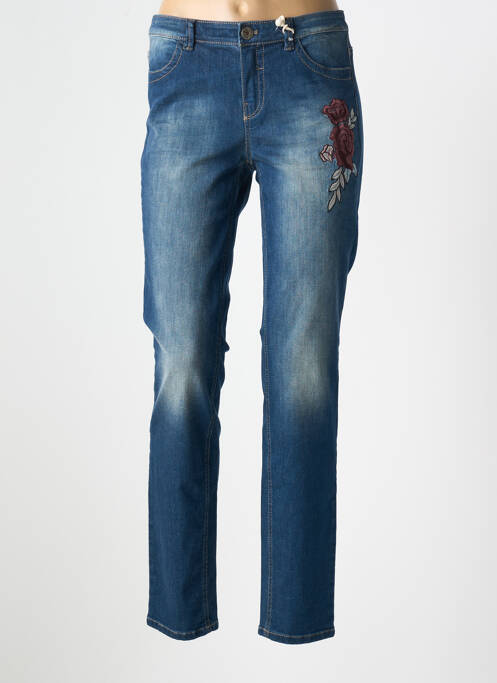 Blugi cu croială slim albastru TAIFUN femeie