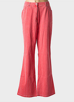 Blugi cu croială evazată roșu PERSONA femeie