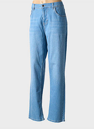 Blugi cu croială dreaptă albastru SURKANA femeie