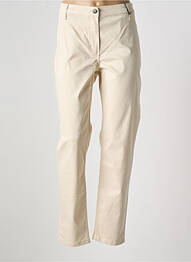 Pantalon slim țesătură poplin mărime normală bej BETTY BARCLAY femme