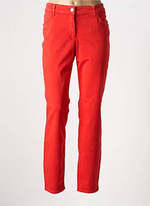 Pantalon slim țesătură poplin mărime normală roșu GERRY WEBER femeie
