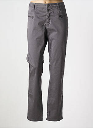 Pantalon drept elasticitate mărime normală gri STREET ONE femeie
