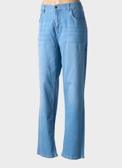 Blugi cu croială dreaptă albastru SURKANA femeie