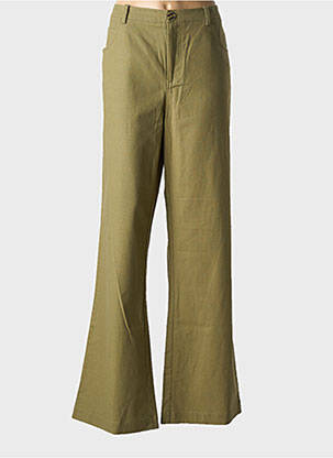 Pantalon evazat verde FABIENNE CHAPOT femeie