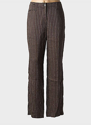 Pantalon drept țesătură crep mărime normală maro GERRY WEBER femeie