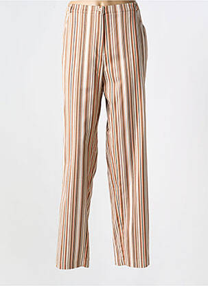 Pantalon slim țesătură poplin mărime normală maro BASLER femeie