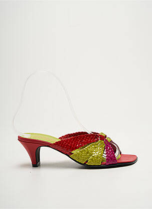 Mulete/Saboți roșu FEELING femeie