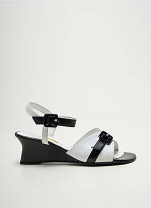 Sandale/Pantofi decupați alb FEELING femeie