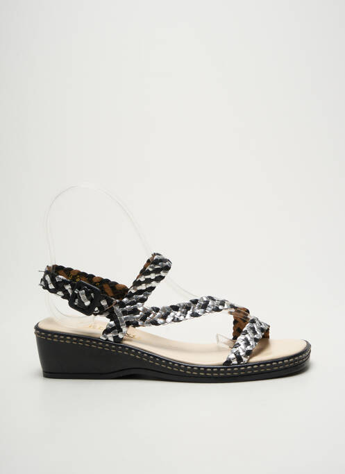 Sandale/Pantofi decupați argintiu FEELING femeie