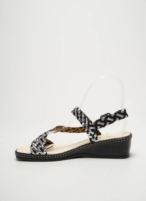 Sandale/Pantofi decupați argintiu FEELING femeie