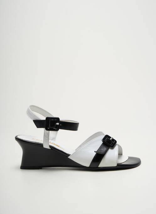 Sandale/Pantofi decupați alb FEELING femeie