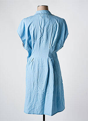 Rochie midi mâneci scurte mâneci scurte albastru PIECES femeie