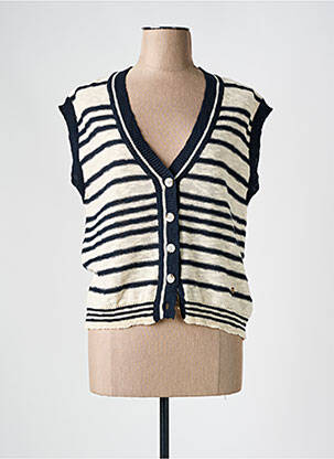 Vestă cu mâneci scurte albastru LA PETITE ETOILE femeie