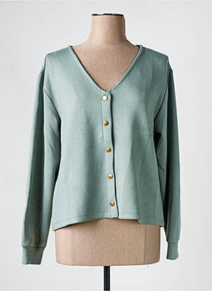 Jachete casual croială cambrată verde PIECES femeie
