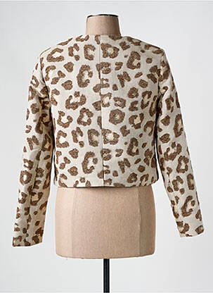 Jachete casual guler rotund maro OBJECT femeie