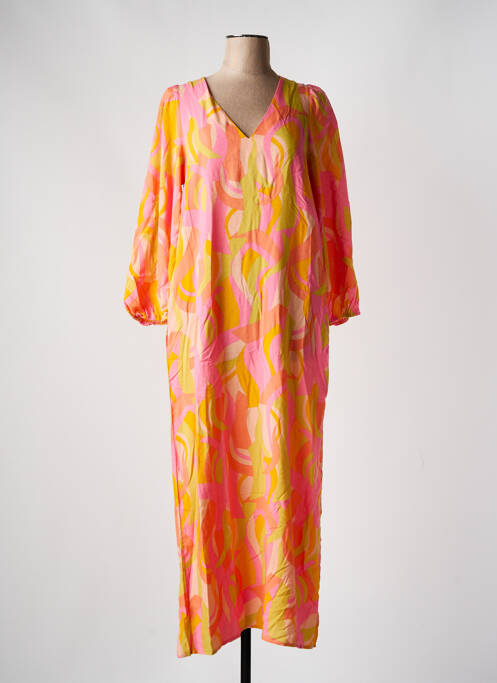 Rochie lungă portocaliu GRACE & MILA femeie