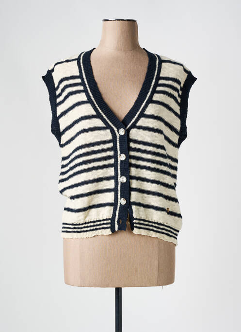 Vestă cu mâneci scurte albastru LA PETITE ETOILE femeie