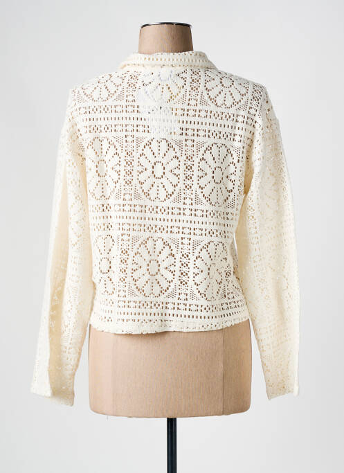 Vestă cu mâneci lungi bej VILA femeie