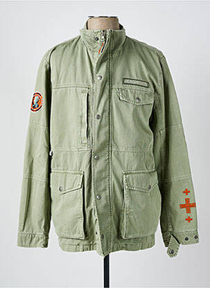 Parka mâneci lungi fără glugă verde HERO SEVEN bărbat