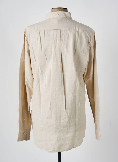 Cămașă cu mâneci lungi bej GANT bărbat