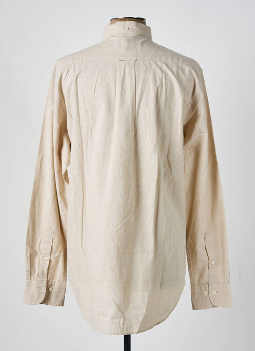 Cămașă cu mâneci lungi bej GANT bărbat