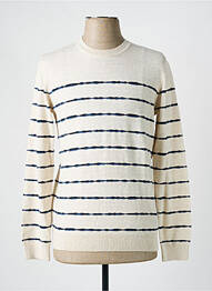 Pulover guler rotund mâneci lungi bej IKKS homme