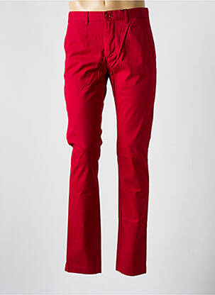 Pantalon chino țesătură poplin mărime normală roșu TOMMY HILFIGER bărbat