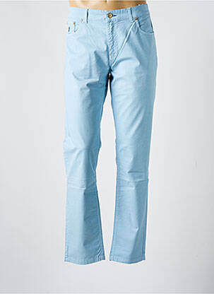 Pantalon slim țesătură poplin mărime normală albastru MCLASSICS bărbat