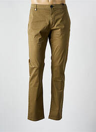 Pantalon chino țesătură poplin mărime normală verde IKKS homme