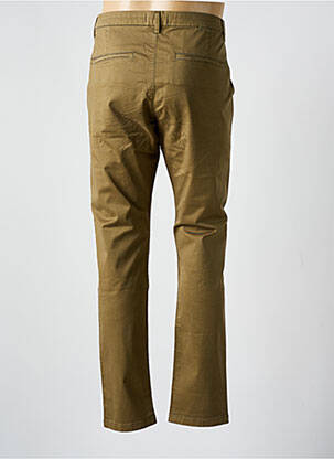 Pantalon chino țesătură poplin mărime normală verde IKKS bărbat