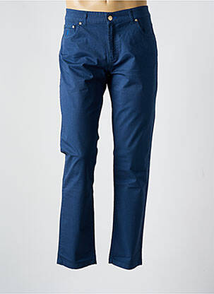 Pantalon slim țesătură poplin mărime normală albastru MCLASSICS bărbat
